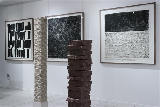 2022 Galerie Kaminska-Stocker, Pi Ledergerber sculpture Yverdon-le-Bains